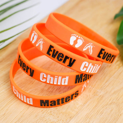 SALE 30% OFF - MMIW No More Stolen Sisters Silicone Wristband - Debossed Color V001