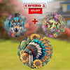 [COMBO 3 ] Colorful Wind Spinner Chief Headdress + Dreamcatcher +Hummingbirds Native American