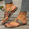 Slide Sandals Women's Ethnic Style Flower Pattern - Best for Gift, Daily And Beach 02