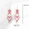 SALE 50% OFF - Handmade Pink Ribbon Breast Cancer Awareness Necklace Earrings Set