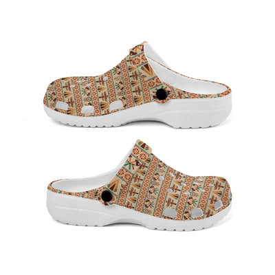 Fleece Unisex Pattern Clog Shoes For Women and Men Native American Style