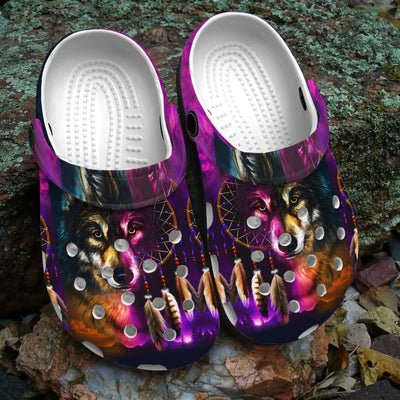 Unisex Pattern Fleece Clog Shoes For Women and Men Native American Style