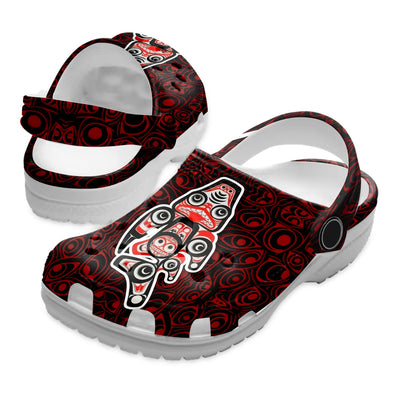 Unisex Pattern Fleece Clog Shoes For Women and Men Native American Style