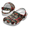 Unisex Pattern Fleece Clog Shoes For Women and Men Native American Style