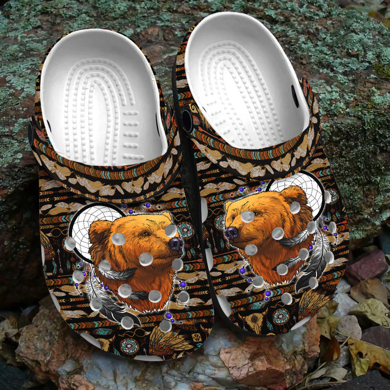 Native Pattern Clog Shoes For Adult and Kid 89234 New