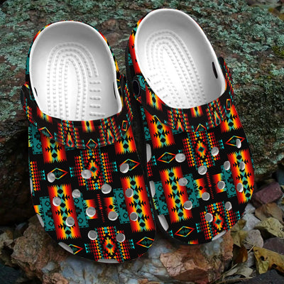 Native Pattern Clog Shoes For Adult and Kid 89230 New