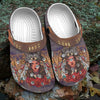 Unisex Pattern Fleece Clog Shoes For Women and Men Native American Style