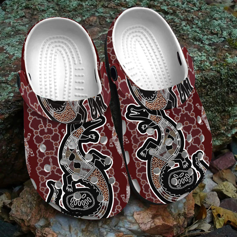 Unisex Pattern Fleece Clog Shoes For Women and Men Native American Style