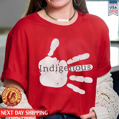 MMIW Indigenous Woman Red Hand Unisex T-Shirt/Hoodie/Sweatshirt