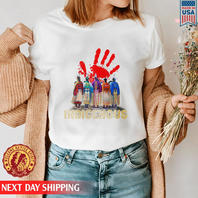 MMIW Indigenous Woman Red Hand Together Shirt Unisex T-Shirt/Hoodie/Sweatshirt