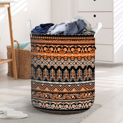 Native Brown Pattern Laundry Basket WCS