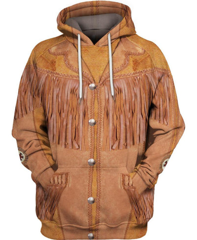 Brown Native 3D Hoodie - Native American Pride Shop