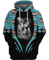 Native Girl Tribes Pattern Native American 3D Hoodie - Native American Pride Shop