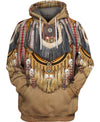 Native American Ancient Pattern 3D Hoodie - Native American Pride Shop