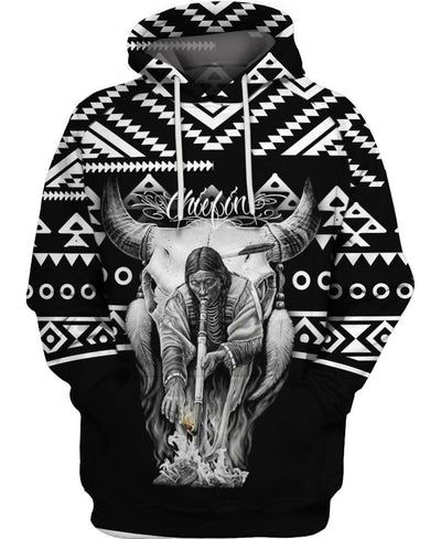 Black Native  3D Hoodie - Native American Pride Shop