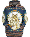 Blue Wolf Man 3D Hoodie - Native American Pride Shop