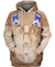 Native Buckskin Beaded 3D Hoodie - Native American Pride Shop