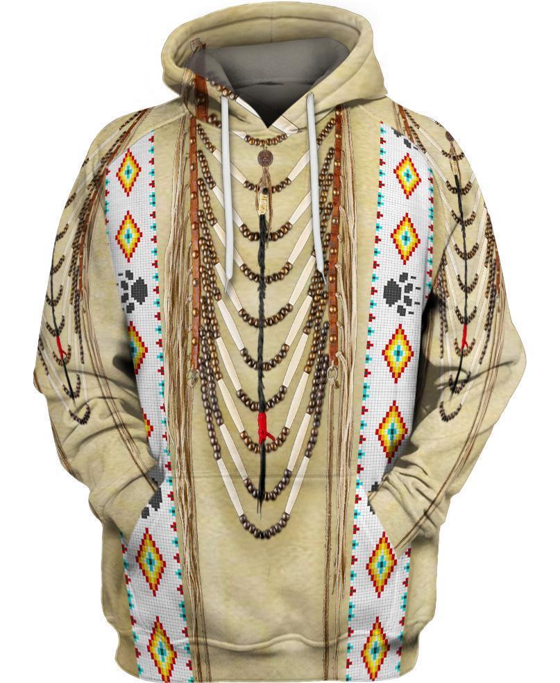 Traditional Native Clothing 3D Hoodie - Native American Pride Shop