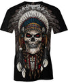 Native American Skull 3D Hoodie - Native American Pride Shop