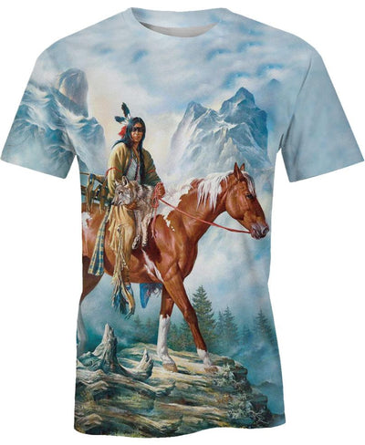 Brown Native Horse 3D Hoodie - Native American Pride Shop