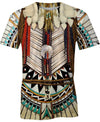 White Bead Pattern 3D Hoodie - Native American Pride Shop