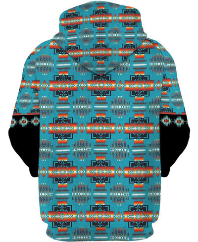 Native Girl Tribes Pattern Native American 3D Hoodie - Native American Pride Shop