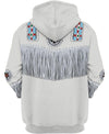 Blue & White Pattern 3D Hoodie - Native American Pride Shop