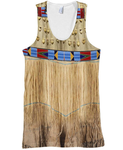 Tassels Brown 3D Hoodie - Native American Pride Shop