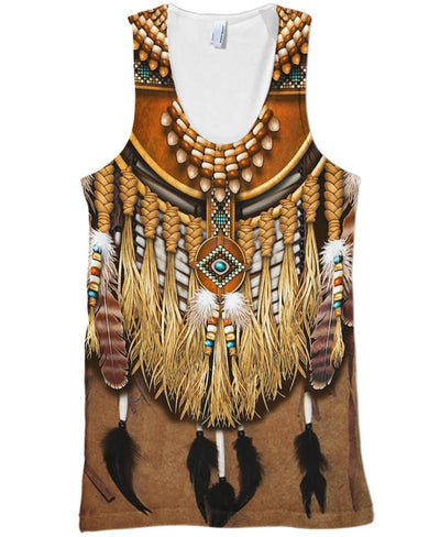 Native Patterns Feathers 3D Hoodie - Native American Pride Shop