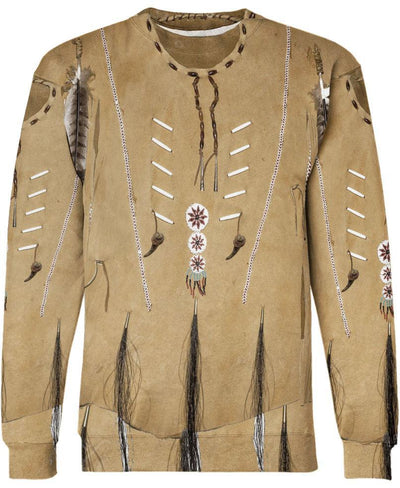 Native Brown 3D Hoodie - Native American Pride Shop