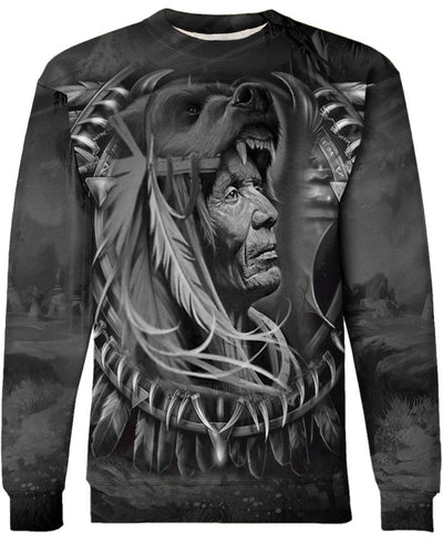 Thoughtful Face 3D Hoodie - Native American Pride Shop