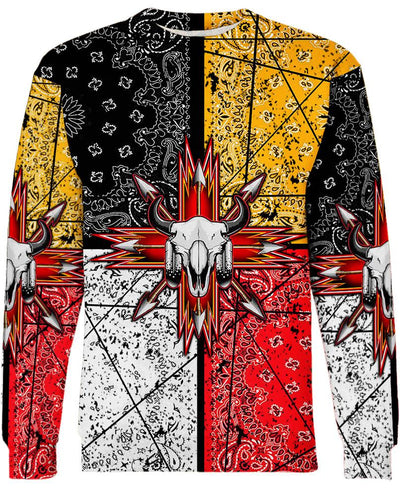 Native American Skull Arrow 3D Hoodie - Native American Pride Shop