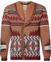 Brown Pattern 3D Hoodie - Native American Pride Shop