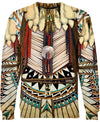 White Bead Pattern 3D Hoodie - Native American Pride Shop