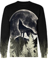 Black Wolf Moon 3D Hoodie - Native American Pride Shop