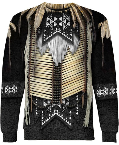 Black Beaded 3D Hoodie - Native American Pride Shop