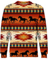 Native Horse Pattern 3D Hoodie - Native American Pride Shop