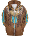 Brown Native Pattern - Welcome Native Spirit