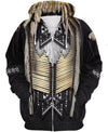 Black Beaded 3D Hoodie - Native American Pride Shop