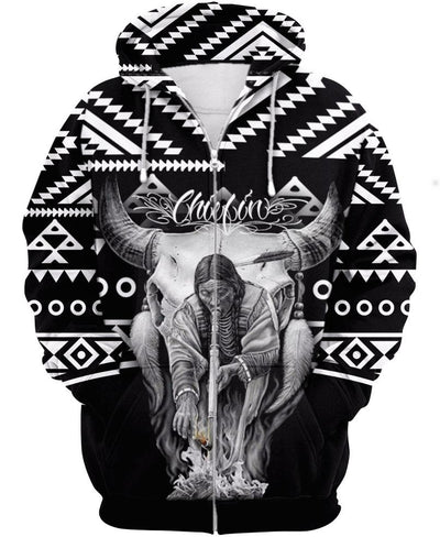 Black Native  3D Hoodie - Native American Pride Shop