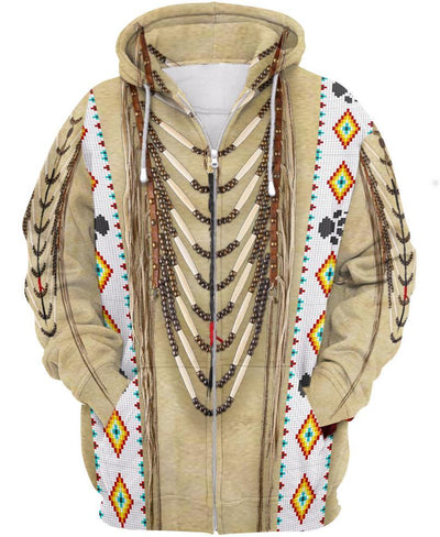 Traditional Native Clothing 3D Hoodie - Native American Pride Shop