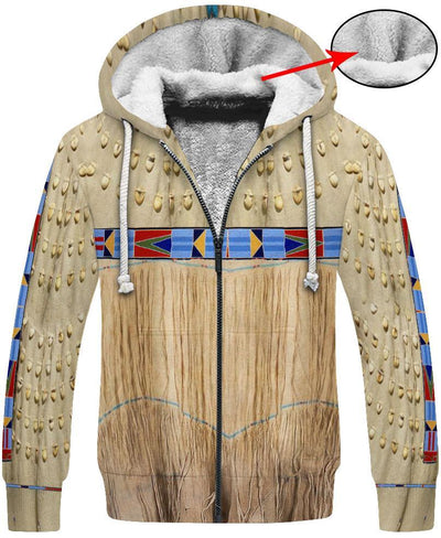 Tassels Brown 3D Hoodie - Native American Pride Shop