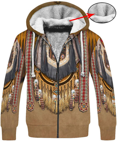 Native American Ancient Pattern 3D Hoodie - Native American Pride Shop