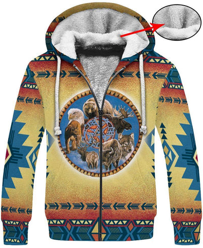 Native Animal Spirit 3D Hoodie - Native American Pride Shop