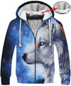 White Wolf 3D Hoodie - Native American Pride Shop