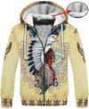 Native Yellow Pattern 3D Hoodie - Native American Pride Shop