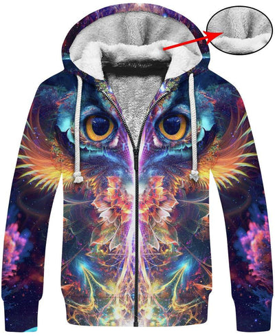 Owl Mystery 3D Hoodie - Native American Pride Shop