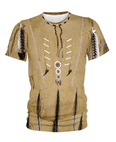 Native Brown 3D Hoodie - Native American Pride Shop