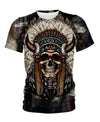 Unique Native Skull 3D Hoodie - Native American Pride Shop