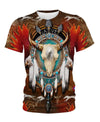 Native Bison Skull 3D Hoodie - Native American Pride Shop